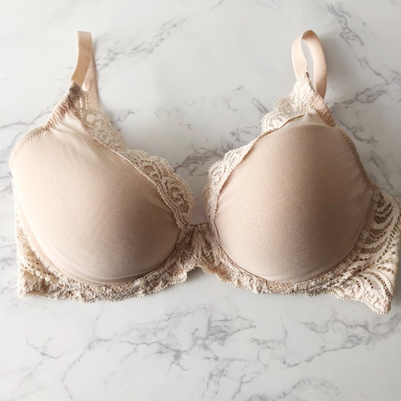 Natori Feathers  Contour Bra in Cameo Rose - Picture 2 of 14